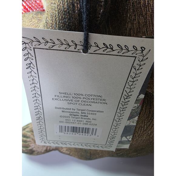 NEW John Derian Squirrel Sparkling Beaded Target 12" Plush Pillow NWT - Picture 7 of 10